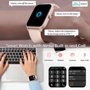SOUYIE 2026 Women Men Smart Watches , 1.8 Touch Screen Smartwatch for Android Iphone, Fitness Trackers with Bluetooth Call/text,100+ Sports Modes,IP68 Waterproof,Pink