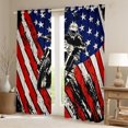 thumbnail image 2 of Dirt Bike 30%-50% Blackout Curtains American Flag Curtains & Drapes, Motocross Rider Curtains Grunge Extreme Sports Window Curtains Tie Dye Motorbicycle Window Treatments 52Wx63L, 2 of 5