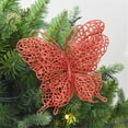 thumbnail image 2 of 6 Christmas Butterfly Ornaments 7x7cm Quality for Christmas Tree, 2 of 2