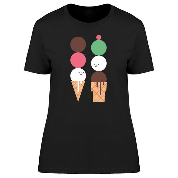 Cool Ice Cream Cones, Doodles Tee Women's -Image by Shutterstock