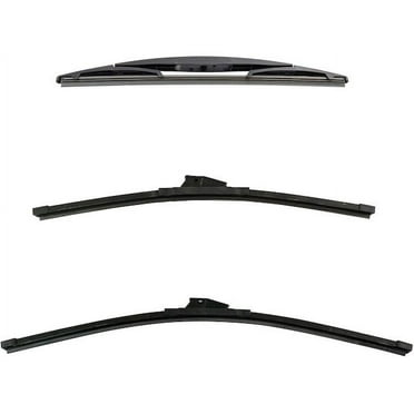 Wiper Blade Set 3 Piece - Compatible with 2017 - 2018 Nissan Armada