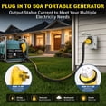 thumbnail image 3 of ZAZFO 75ft 50Amp Generator RV Extension Cord,NEMA 14-50P to SS2-50R Twist Lock Heavy Duty Waterproof Power Cord for Outdoor Home RV,Black-Yellow, 3 of 8