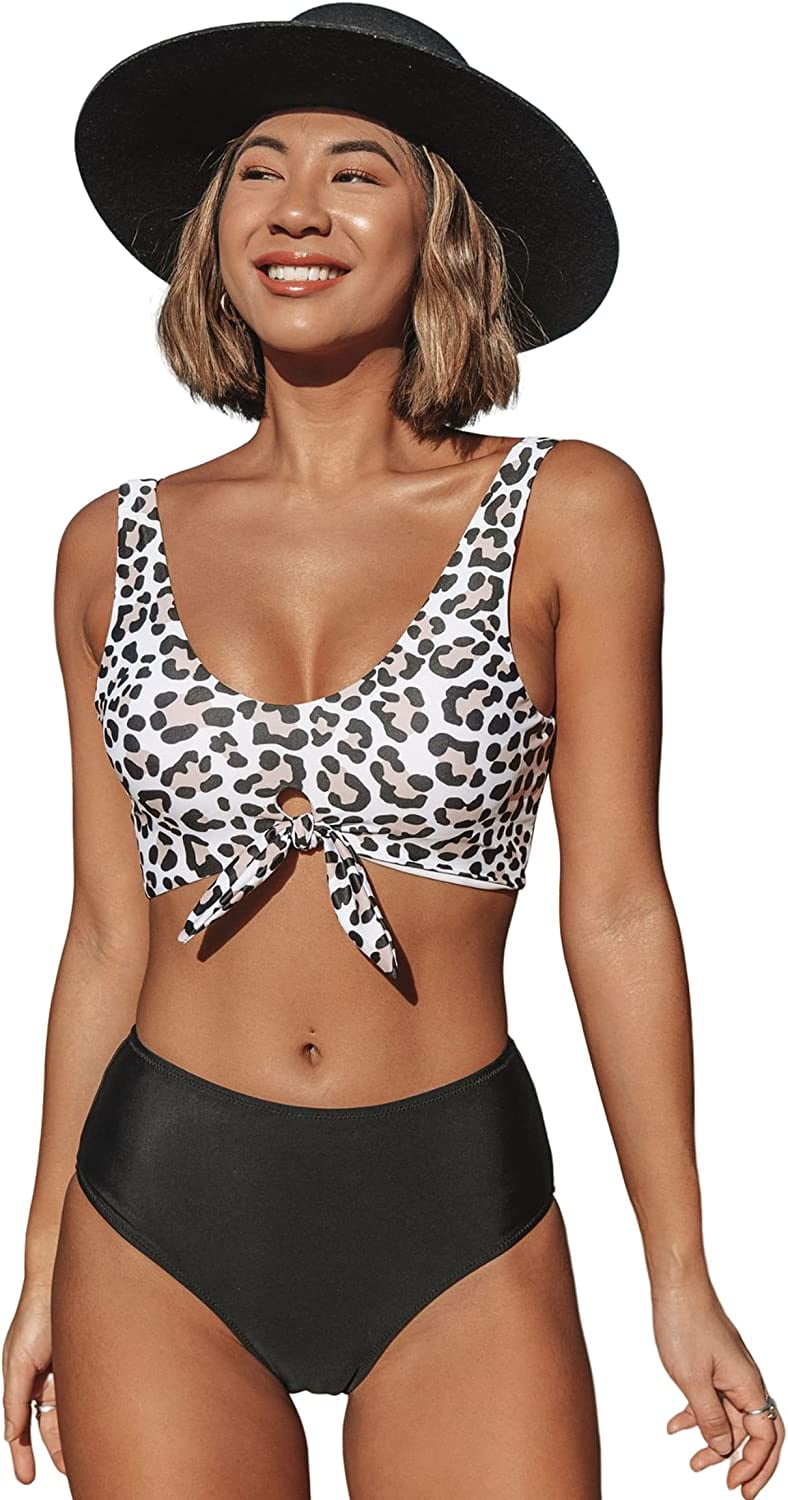 cute leopard bathing suits
