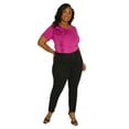 thumbnail image 3 of Ashley Stewart Women's Plus Flower Applique T-Shirt, Sizes 10/12-26/28, 3 of 4