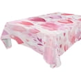 thumbnail image 5 of Ryvnso Pink Loving Heart Rectangle Table Cloth Tablecover Dinning Tablecloth 54"x54", 5 of 8