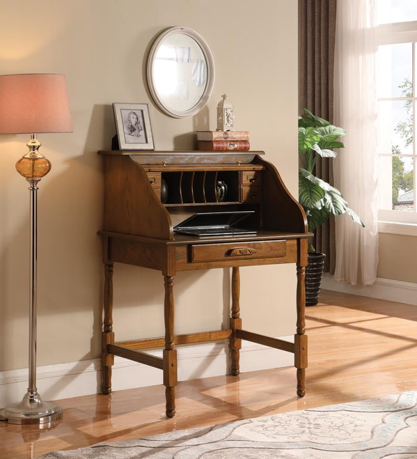 Coaster Honey Warm Secretary Desk Walmart Com Walmart Com