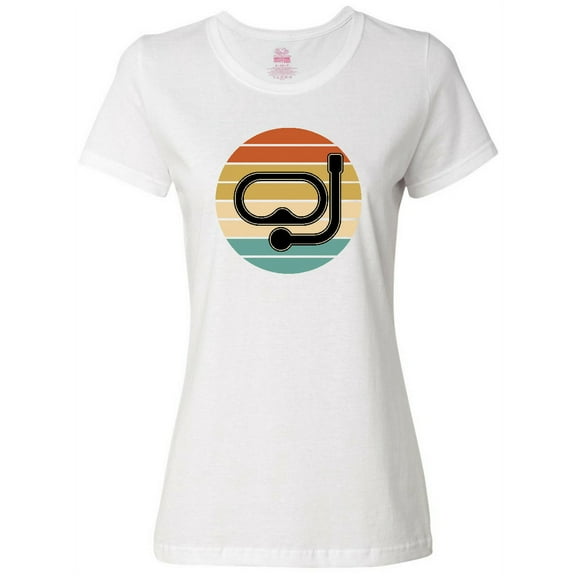 Inktastic Scuba Diver Retro Sunset Diving Women's T-Shirt