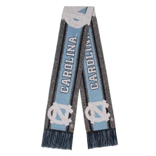 FOCO NCAA North Carolina Tarheels Gray Big Logo SCARF (66")