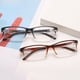 thumbnail image 1 of Gafas de lectura clásicas con montura progresiva de color y patas de resorte, lentes de resina, gafas de lectura de dos colores para personas mayores, 1 of 5