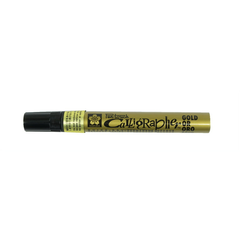 Sakura Pen-Touch Calligraphy Marker Fine Point 1.8Mm-Gold Metallic