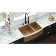 thumbnail image 2 of Ruvati 33-inch 60/40 Double Bowl Apron-Front Farmhouse Kitchen Sink, 2 of 9