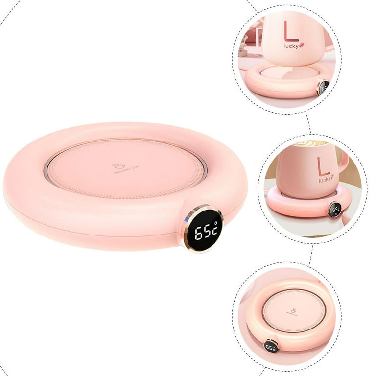 Lomi Smart Mug Warmer & Wireless Charging Pad Pink