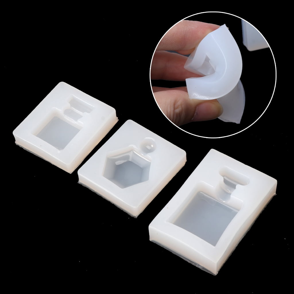 tegongse Silicone Resin Mold DIY Mini Perfume Bottle Casting Molds DIY Craft 3D Mold for Art Craft Making Handmade Toys for Child