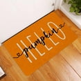 thumbnail image 6 of ® Hello Pumpkin Door Mat Funny Text Indoor mat, Thanksgiving Holiday Creative Decorative Seasonal Burlap Welcome Floor Orange Mat Switch Mat for Outdoor 17 x 30 in, 6 of 6