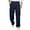 A-Navy30, variant on Mens Pleated Front Dress Pant Wide Leg Full Length Button Waist Trouser Smooth Minimalist office Pants