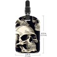 thumbnail image 6 of Square 2Pack PU Leather Skull Cruise Luggage Tag with Privacy Cover and Name ID Tag for Travel Handbags Backpacks Luggage Tags, 6 of 6