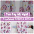 thumbnail image 5 of Btargot Purple Rainbow Blackout Curtains 52x84 Grommet Thermal Insulated Kids Curtains for Girls Bedroom, 5 of 10