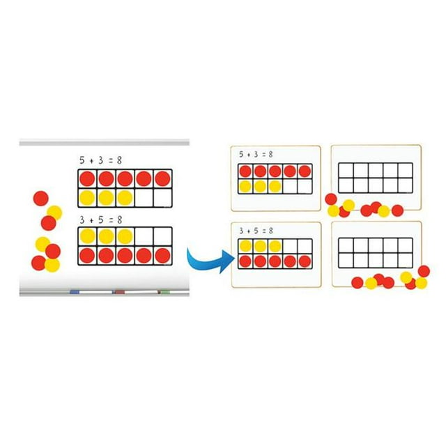 Dowling Magnets DO-732170 15 x 6.19 in. Dix Cadres Magnet Math Set