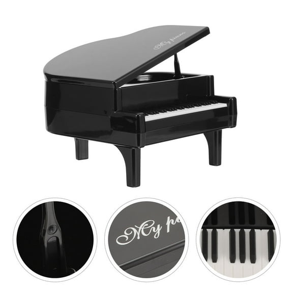 GAXIRE Cute Piano Shaped Piggy Bank For Money Pot Decorative Tabletop Coin Case Unique Music Themed Decor For Home
