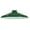 Green, variant on B&P Lamp® Industrial Style Metal Dome Lamp Shade, Red Porcelain Enamel Finish, 12 Inch Diameter, 2-1/4 Inch Lip Fitter, Hand-Spun Metal