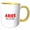 Yellow/White, variant on 3drose, Zodiac Sign - Aries - Born to Lead Text, 11oz Two-tone Yellow Mug