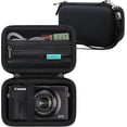 thumbnail image 1 of WWS-Camera Case for Canon PowerShot G7 X Mark II/ G7X Mark III Digital Camera, G7X Mark III Vlogging Camera Travel Hard Bag, Protective Storage Cover Holder for Batteries, SD Card and Cable, Black, 1 of 4