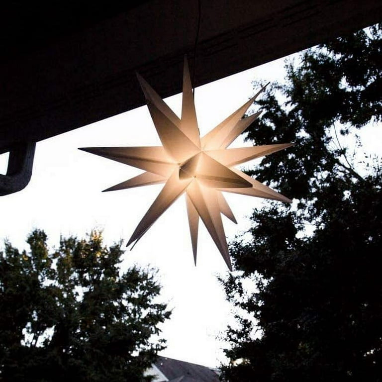 36 Moravian Star Tree Topper, Warm White LED – Dekra-Lite