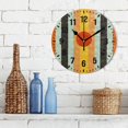 thumbnail image 3 of Yayeee 10" Wall Clock Battery Operated Quartz Round Silent Non-Ticking Home Decor, Stripes and Circle, 3 of 6
