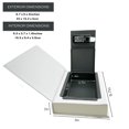 thumbnail image 3 of Caja fuerte de libro de desviaci&oacute;n de papel real con cerradura de combinaci&oacute;n - Caja de colecci&oacute;n de caja secreta - Arte del dise&ntilde;o. Caja fuerte para dinero, 3 of 5