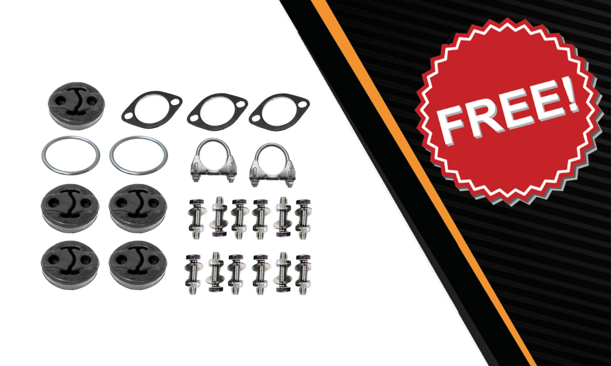 Northeastern Exhaust Exhaust System Kit Fits 1996-2000 Nissan Pathfinder 3.3L - Direct Fit | Stainless Steel