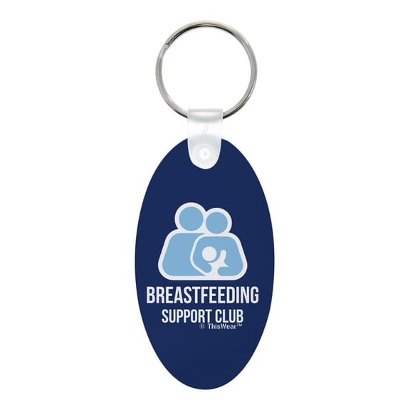 ThisWear Lactation Specialist Gifts for Mom Breastfeeding Support Club Aluminum Oval Keychain