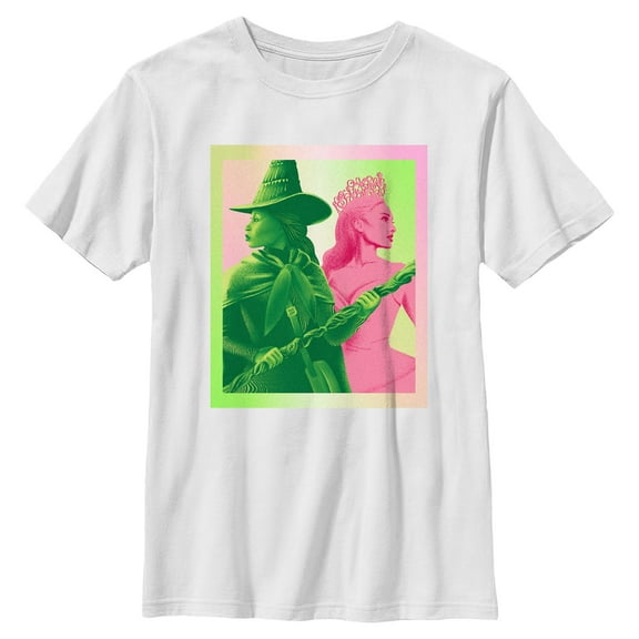 Boy's Wicked Elphaba and Glinda Gradient Frame Graphic T-Shirt