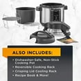 thumbnail image 6 of Crock Pot SCCPPA800-V1 8 Quart Express Crock Programmable Slow Cooker & Pressure Cooker with Air Fryer Lid, Stainless Steel, 6 of 6