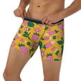 thumbnail image 3 of Picia Strawberry Pattern Men's Athletic Long Leg Briefs , Performance Stretch Underwear，Moisture-Wicking, 3 of 7