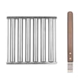 thumbnail image 1 of Gril à Rouleaux Hot-Dog, Gril à Rouleaux Hot-Dog avec Poignée en Bois Franc, Grille en Acier Inoxydable, 6 Brochettes, Grille Extérieure à Rouleaux Hot-Dog pour Réunions de Famille, 1 of 8