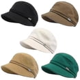thumbnail image 1 of Gorro de vendedor de periódicos con boina gruesa para mujer Excelente, 1 of 4