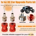 thumbnail image 5 of 12mm Hex Wheel Hub Adaptor 15mm Extension Combiner Coupler Red, 5 of 8