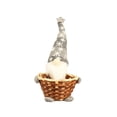thumbnail image 3 of Qocolcyl Christmas Candy Bowl Gnome Candy Woven Holder Xmas Snack Container Dish Gingerbread Cookies Storage Basket for Christmas Party Gift Winter Holiday Table Desk Home Decoration,Gray, 3 of 7