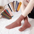 thumbnail image 2 of Calcetines finos holgados de verano para mujer y niña, calcetines largos transpirables suaves de terciopelo, calcetines altos Harajuku de Color sólido en negro, blanco, caqui y Beige Tan Jianjun unisex, 2 of 2
