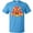 Pacific Blue, variant on Inktastic Thanksgiving Cute Football Turkey T-Shirt
