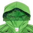 thumbnail image 3 of Marvel Avengers Hulk Fleece Zip Up Cosplay Hoodie Toddler to Big Kid, 3 of 5