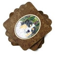 thumbnail image 2 of Carolines Treasures SS8821FC Australian Shepherd Foam Coaster Set of 4 3 1/2 x 3 1/2 multicolor, 2 of 3
