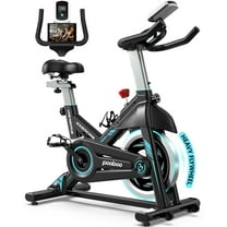 Lnow Professional Adjustable Stationary Exercise Bike Indoor Cycling Bike for Home Workout Cardio 350 lb Blue