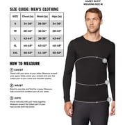 32 Degrees Heat Mens Base Layer Pant 2-Pack in Black, L