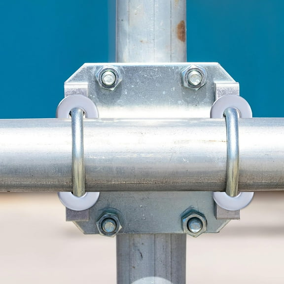 6 Pcs Stainless U Bolts Marine Round U-bolt Type Steel Masonry Silver