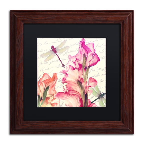 Trademark Fine Art 'Dragonfly Morning I' Matted Framed Art by Color Bakery