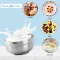 thumbnail image 5 of 6 Pack 18/8 Stainless Steel Bowls, 17 Oz Soup Bowl Double-walled Insulated Bowls, 5 Inch Snack Cereal Bowl for Rice, Fruit, Salad Ice cream, Dishwasher Safe, 5 of 9