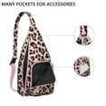 thumbnail image 3 of Cheetah Spot Sling Backpack - Tropical Leopard Design Shoulder Bag, Compact Lightweight Pack for Essentials, 3 of 4