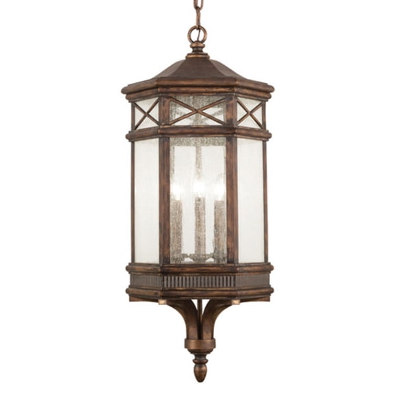 Fine Art Handcrafted Lighting 837082St 3 Light Outdoor Pendant From The Holland Park