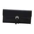 thumbnail image 1 of Cartera de cuero PU Yinane para mujer Organizador de tarjeta de crédito Negro, 1 of 8